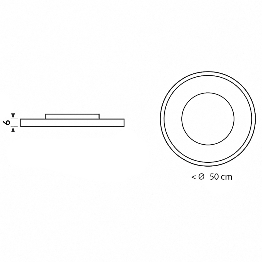 Brilagi - Hämardatav LED-laelamp VIRELA LED/86W/230V 3000-6000K Ø 50 cm + kaugjuhtimispult