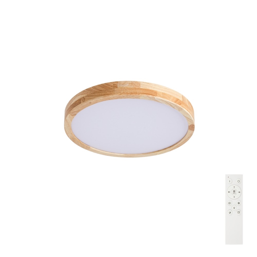 BRILAGI - Hämardatav laelamp WOODLINE LED/48W/230V 3000-6000K tamm läbimõõt 40 cm + kaugjuhtimispult