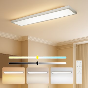 Brilagi - hämardatav LED-vannitoa laevalgusti FRAME SMART LED/50W/230V 120x30 cm 3000-6000K IP44 hõbedane + kaugjuhtimispult