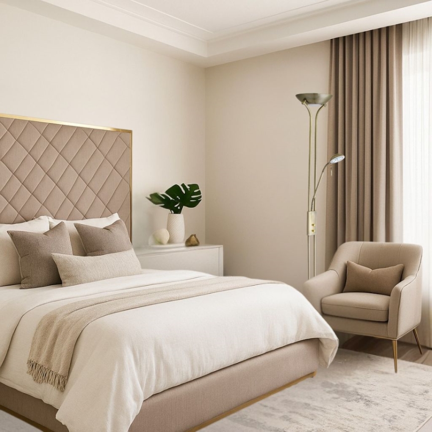 Brilagi - Hämardatav põrandalamp SCARLETT 1xR7s/230W/230V + 1xG9/40W pronks