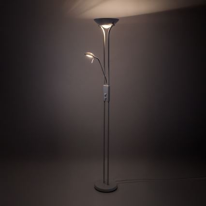 Brilagi - Hämardatav põrandalamp SCARLETT 1xR7s/230W/230V + 1xG9/40W valge