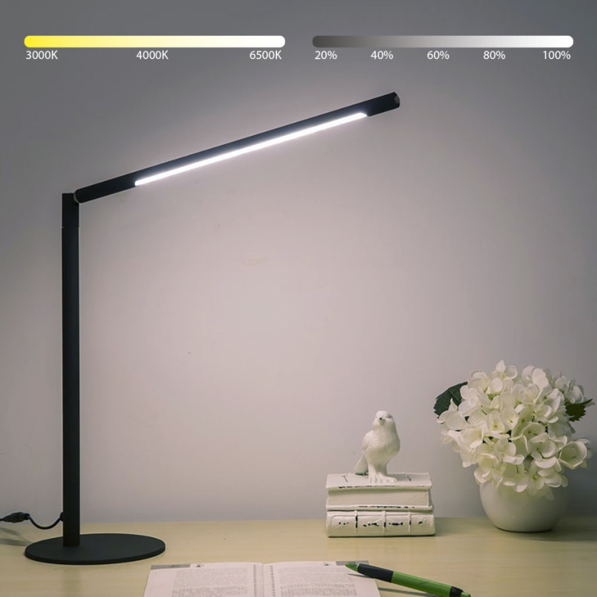 Brilagi - LED-hämardatav puutetundlik laualamp VARIO LED/7W/230V 3000-6500K CRI 96 must