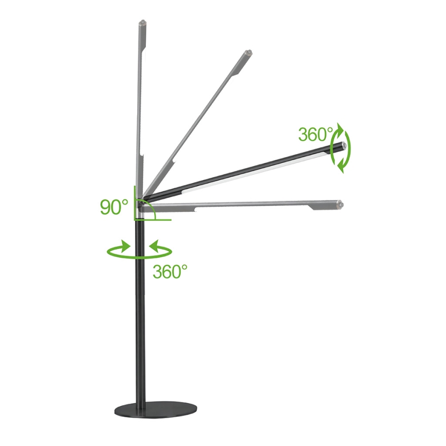 Brilagi - LED-hämardatav puutetundlik laualamp VARIO LED/7W/230V 3000-6500K CRI 96 must