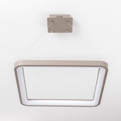 BRILAGI - LED hämardatav lühter kaabliga FALCON SLIM LED/50W/230V 3000-6500K 50x50 cm beež + kaugjuhtimispult