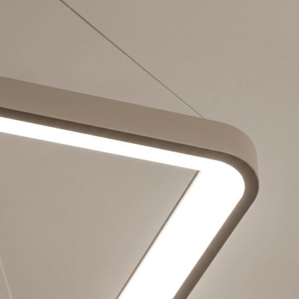 BRILAGI - LED hämardatav lühter kaabliga FALCON SLIM LED/50W/230V 3000-6500K 50x50 cm beež + kaugjuhtimispult