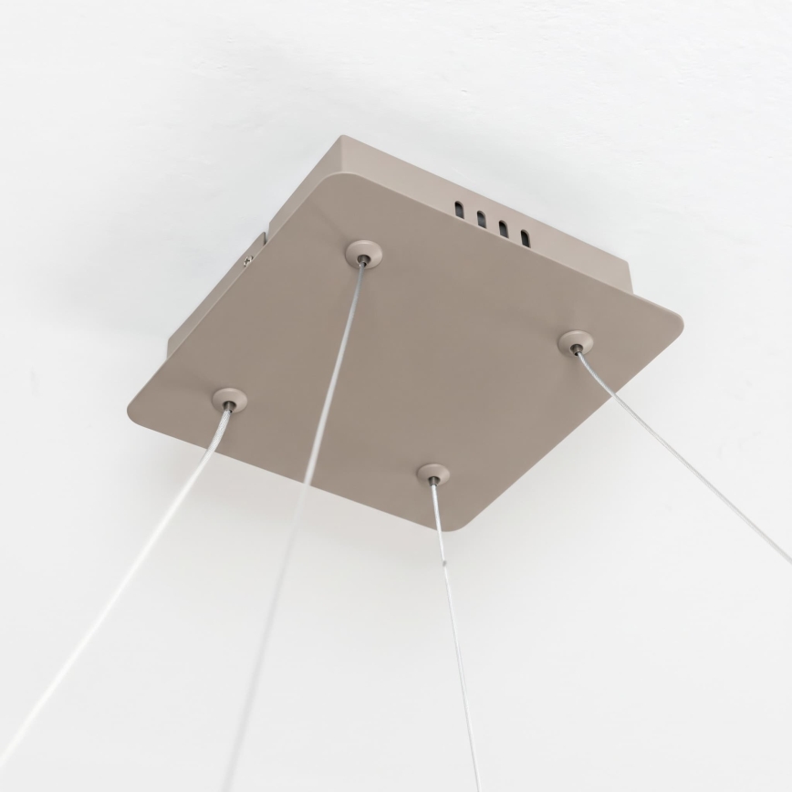 BRILAGI - LED hämardatav lühter kaabliga FALCON SLIM LED/50W/230V 3000-6500K 50x50 cm beež + kaugjuhtimispult