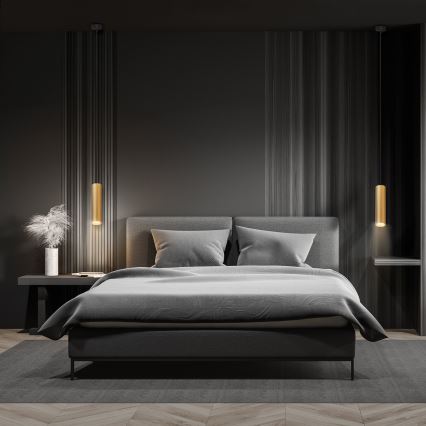 Brilagi - LED hämardatav ripplamp kaablil SELE 1xGU10/6,5W/230V 2700-6500K must/kuldne