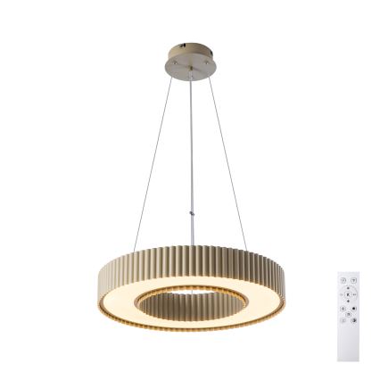 Brilagi - Hämardatav LED-ripplamp kaablil LUMIX LED/48W/230V 3000-6000K beež läbimõõt 50 cm + kaugjuhtimispult