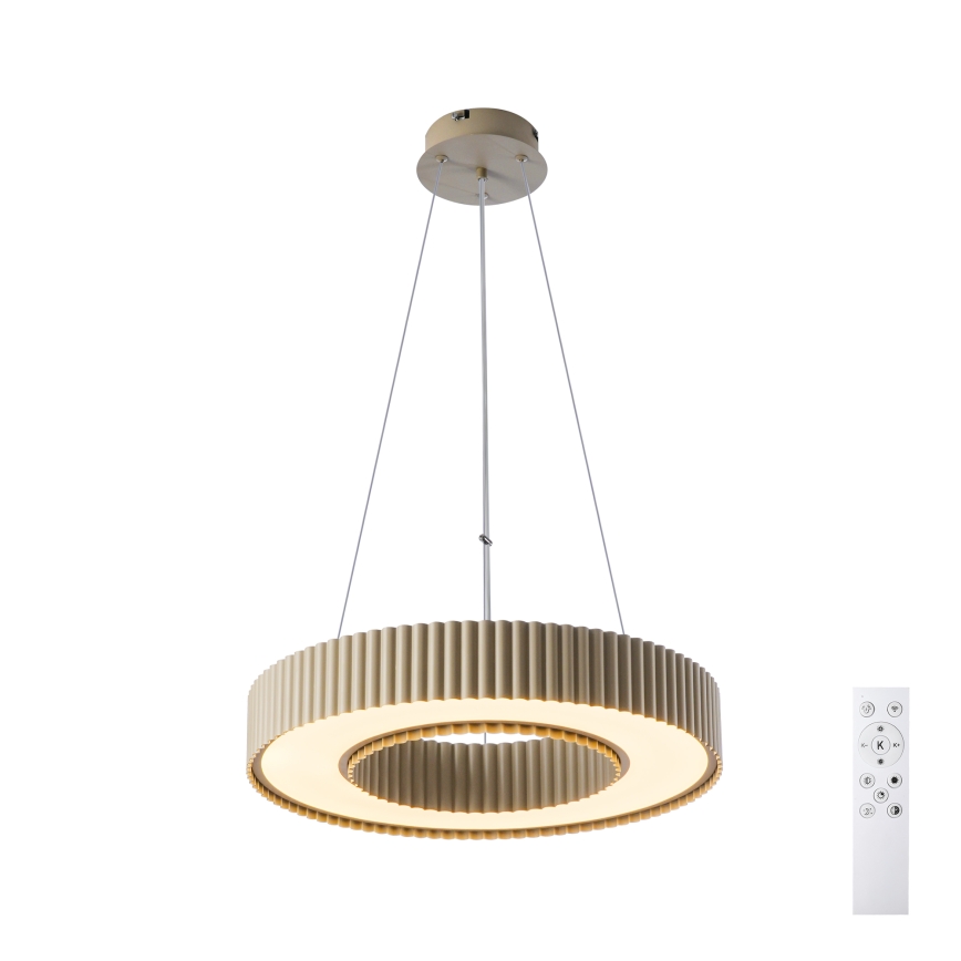 Brilagi - Hämardatav LED-ripplamp kaablil LUMIX LED/48W/230V 3000-6000K beež läbimõõt 50 cm + kaugjuhtimispult