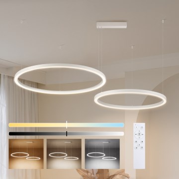 Brilagi - Hämardatav riputatav lühter kaabliga PORTOFINO LED/98W/230V 3000-6000K valge + kaugjuhtimispult