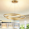 BRILAGI - hämardatav TWISTER LED-lühter kaabliga, 105 W, 230 V, 3000-6000 K, läbimõõt 100 cm, kuldne + kaugjuhtimispult