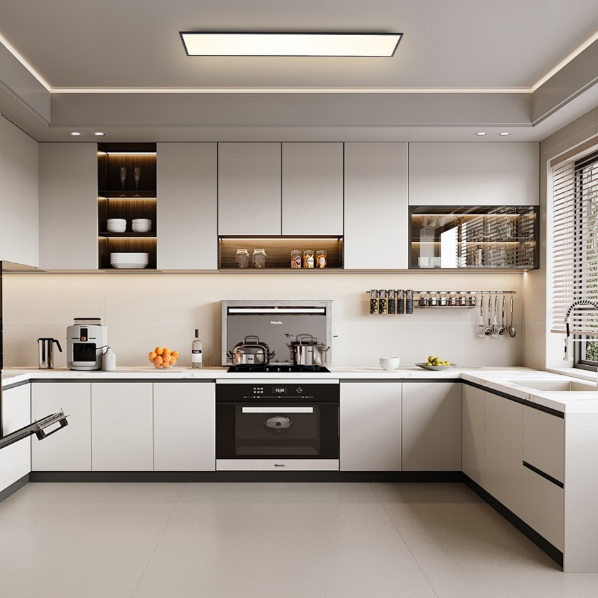 Brilagi - SLIMFRAME LED hämardatav laelamp LED/58W/230V 120x30 cm 3000-6000K must + kaugjuhtimispult