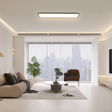 Brilagi - SLIMFRAME LED hämardatav laelamp LED/58W/230V 120x30 cm 3000-6000K must + kaugjuhtimispult