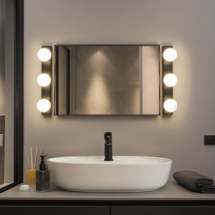 Brilagi - LED-vannitoa peeglivalgusti HOLLYWOOD 3xLED/3W/230V 39 cm IP44 must