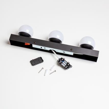 Brilagi - LED-vannitoa peeglivalgusti HOLLYWOOD 3xLED/3W/230V 39 cm IP44 must