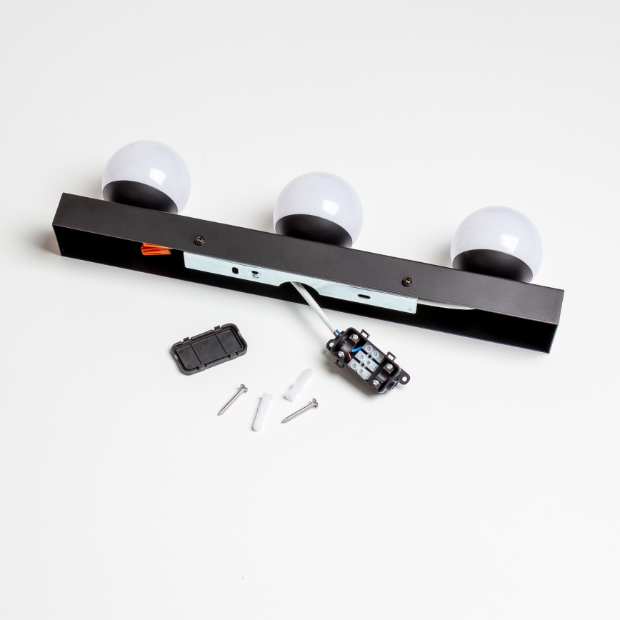 Brilagi - LED-vannitoa peeglivalgusti HOLLYWOOD 3xLED/3W/230V 39 cm IP44 must