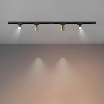 Brilagi - HUSKY-liistsüsteemi suunatav punktvalgusti 4xGU10/10W/230V must/kuldne