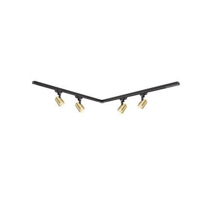 Brilagi - HUSKY-liistsüsteemi suunatav punktvalgusti 4xGU10/10W/230V must/kuldne