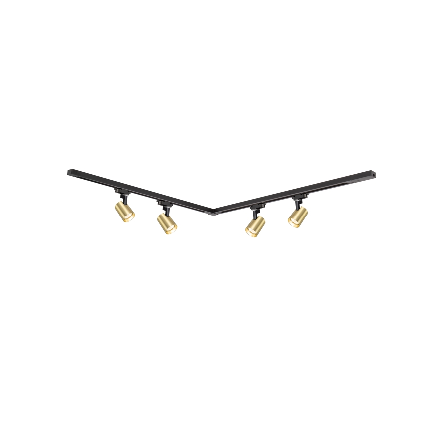 Brilagi - HUSKY-liistsüsteemi suunatav punktvalgusti 4xGU10/10W/230V must/kuldne