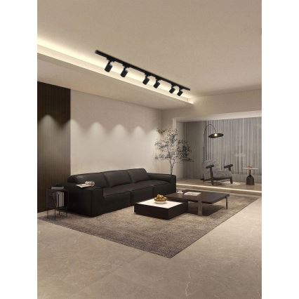 Brilagi - HUSKY liistvalgustussüsteemi punktvalgusti 6xGU10/10W/230V, must