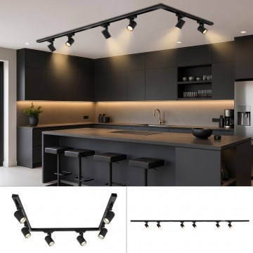 BRILAGI - HUSKY liistvalgustussüsteemi suunav valgusti 6xGU10/10W/230V 225 cm must