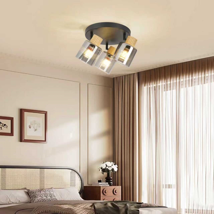 Brilagi - HYGGE punktvalgusti 3xE14/15W/230V must/suitsune