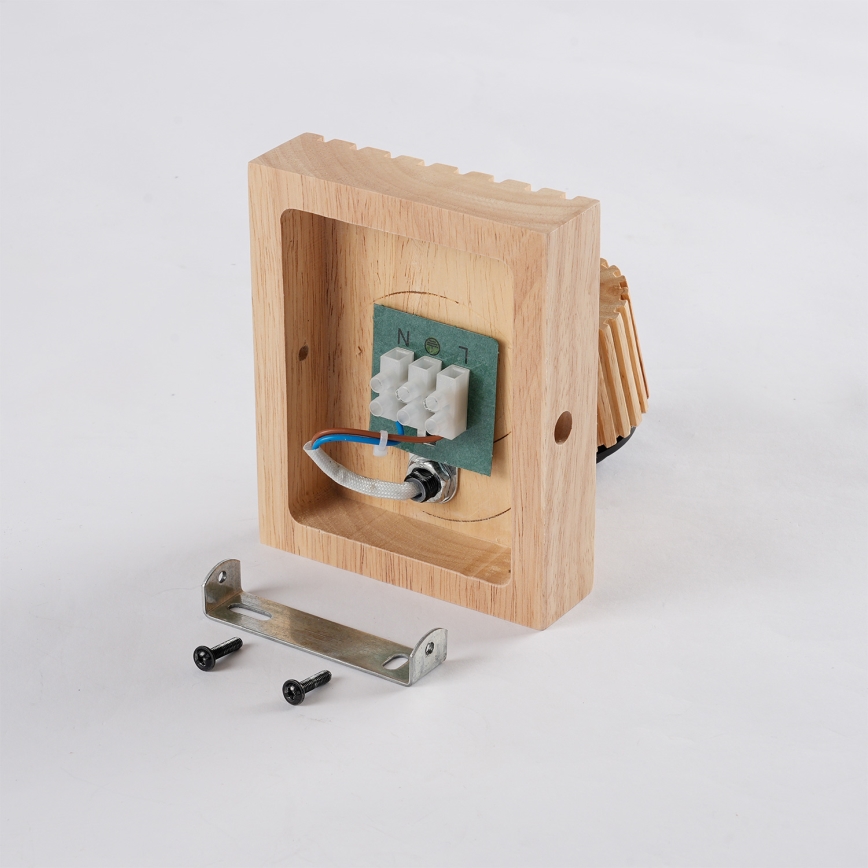 Brilagi - HYGGE seinale suunatav valgusti 1xE14/15W/230V, kummipuit/suitsune