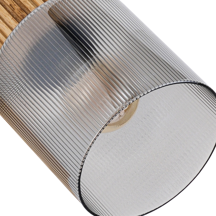 Brilagi - HYGGE suunatav laevalgusti 3xE14/15W/230V must/suitsune