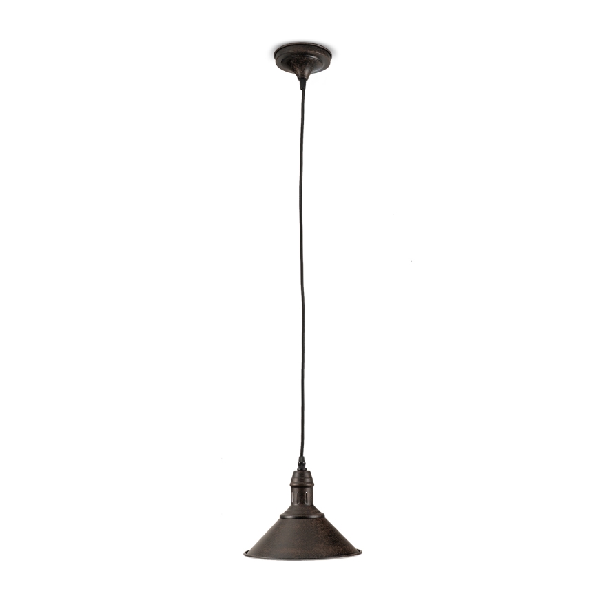 BRILAGI - juhtmega ripatslamp FORGE 1xE27/60W/230V, läbimõõt 22 cm, pruun