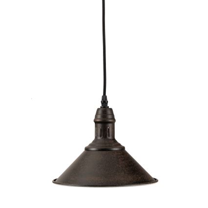 BRILAGI - juhtmega ripatslamp FORGE 1xE27/60W/230V, läbimõõt 22 cm, pruun