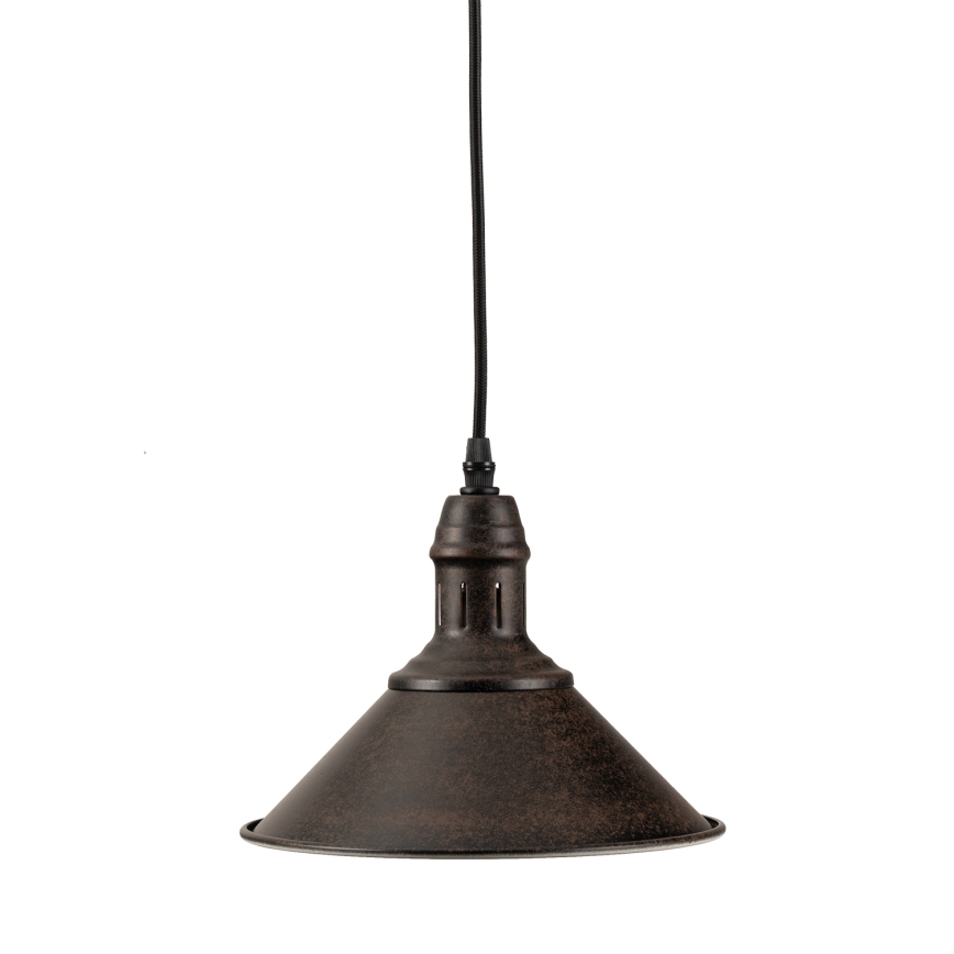 BRILAGI - juhtmega ripatslamp FORGE 1xE27/60W/230V, läbimõõt 22 cm, pruun