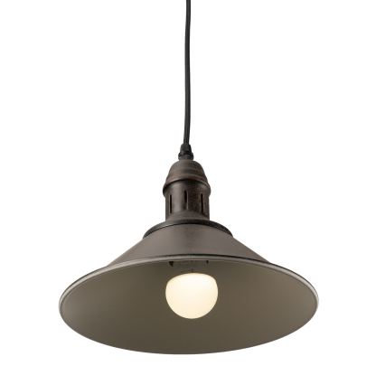 BRILAGI - juhtmega ripatslamp FORGE 1xE27/60W/230V, läbimõõt 22 cm, pruun