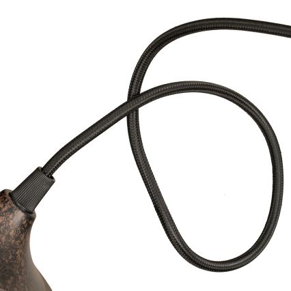 BRILAGI - juhtmega ripatslamp FORGE 1xE27/60W/230V, läbimõõt 22 cm, pruun
