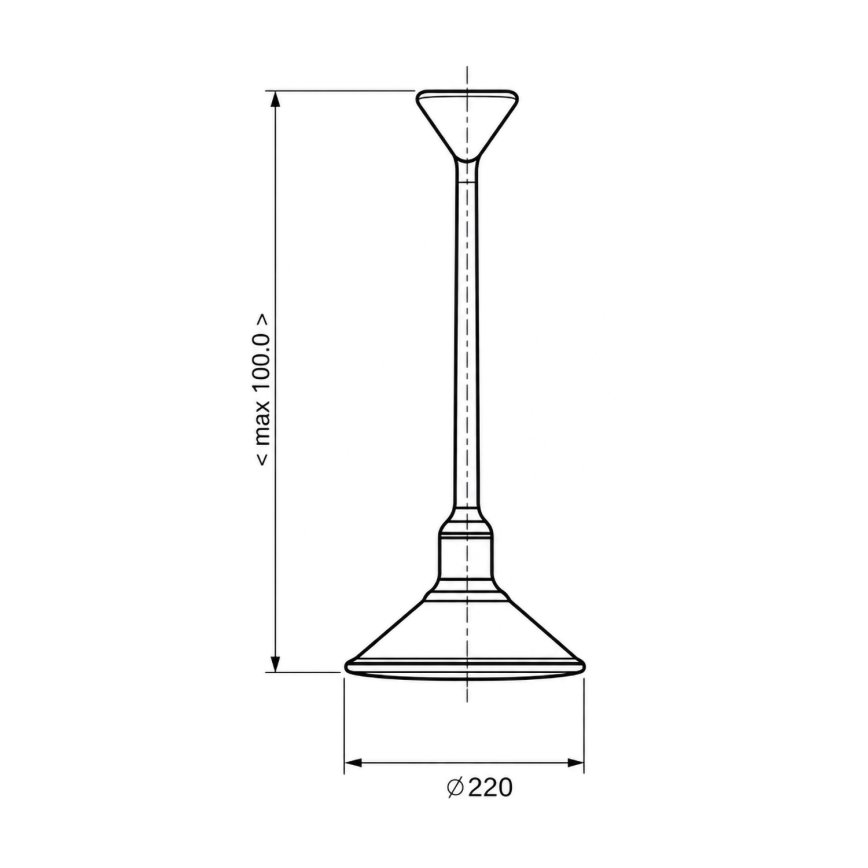 BRILAGI - juhtmega ripatslamp FORGE 1xE27/60W/230V, läbimõõt 22 cm, pruun