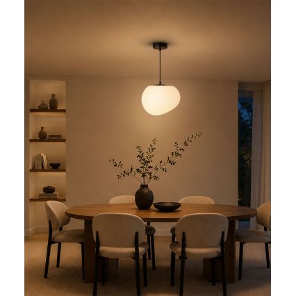 BRILAGI - Kaabliga laelamp PEBBLES 1xE27/40W/230V, läbimõõt 25 cm, must