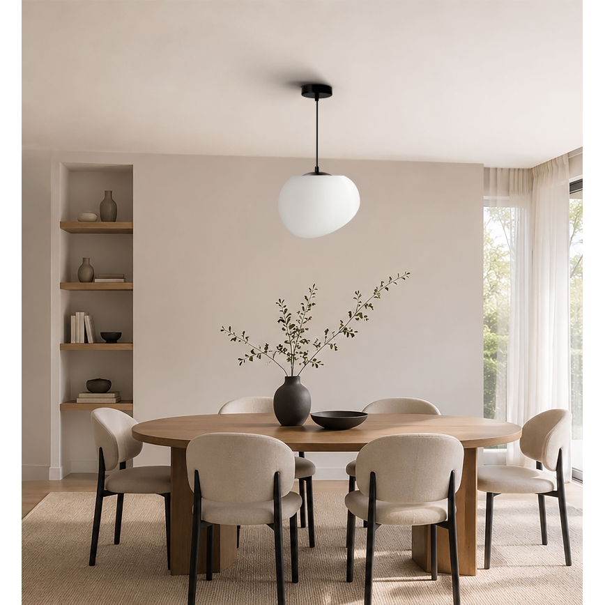 BRILAGI - Kaabliga laelamp PEBBLES 1xE27/40W/230V, läbimõõt 25 cm, must