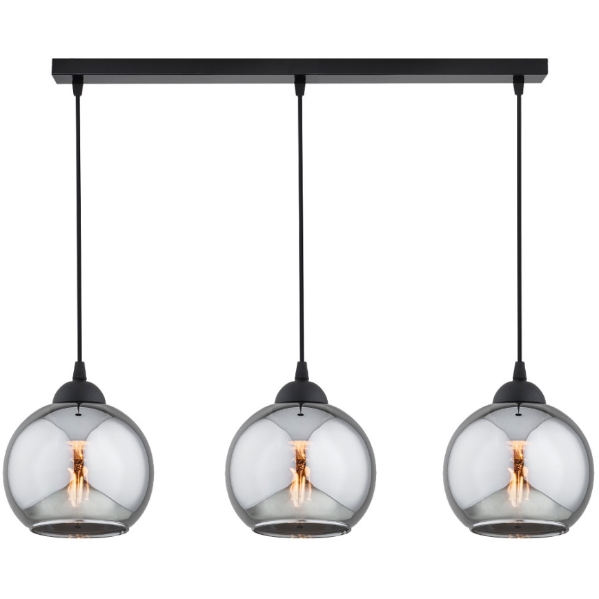 Brilagi - Kaabliga ripplamp DIOR 3xE27/60W/230V must/suitsuhall