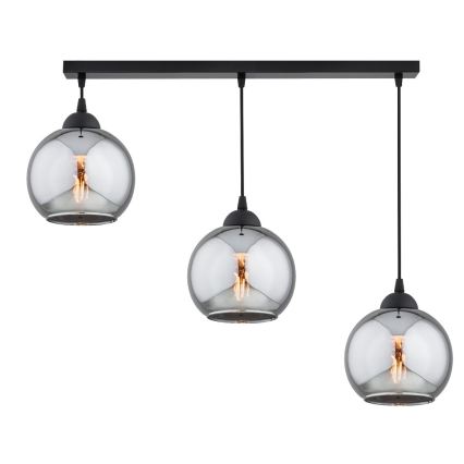 Brilagi - Kaabliga ripplamp DIOR 3xE27/60W/230V must/suitsuhall