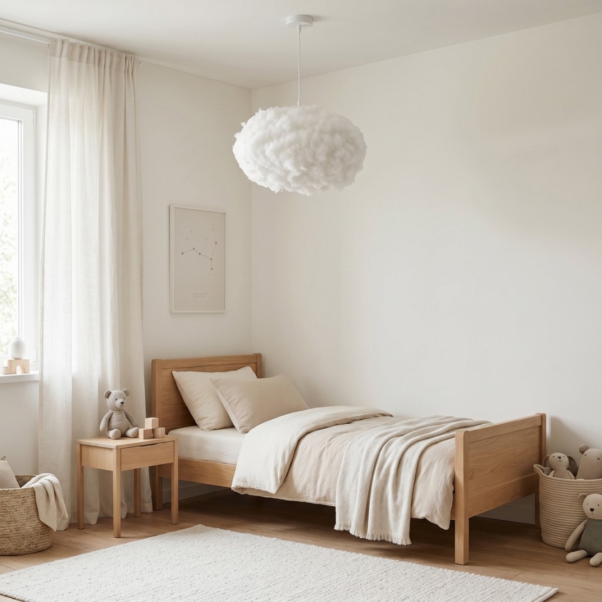 Brilagi - Kaabliga ripplamp SOLEAIR 2xE27/40W/230V valge