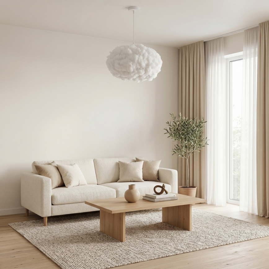 Brilagi - Kaabliga ripplamp SOLEAIR 2xE27/40W/230V valge