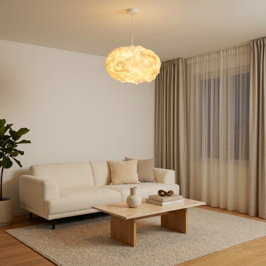 Brilagi - Kaabliga ripplamp SOLEAIR 2xE27/40W/230V valge