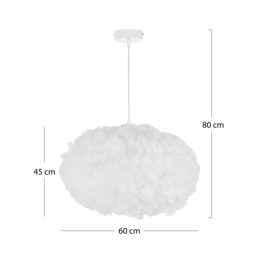 Brilagi - Kaabliga ripplamp SOLEAIR 2xE27/40W/230V valge