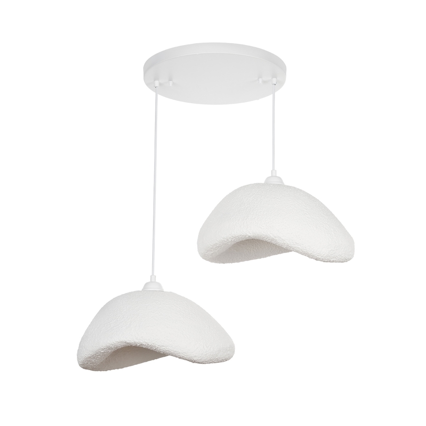 Brilagi - kaabliga ripplamp WABI SABI 2xE27/40W/230V Ø 74 cm valge