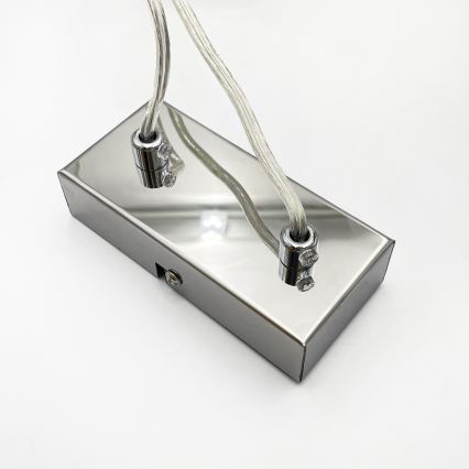 Brilagi - kaabliga ripplühter MALONY 6xE14/20W/230V läikiv kroom