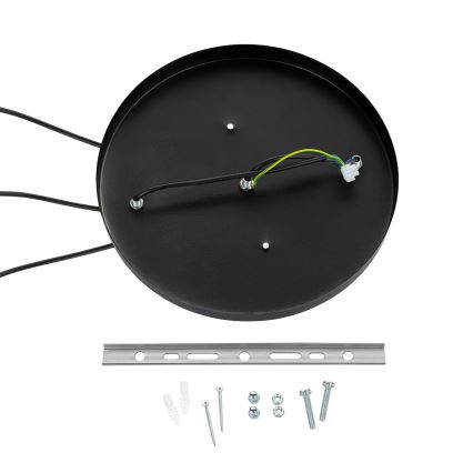 Brilagi - Kaabliga ripplühter WABI SABI 3xE27/40W/230V pr. 60 cm must