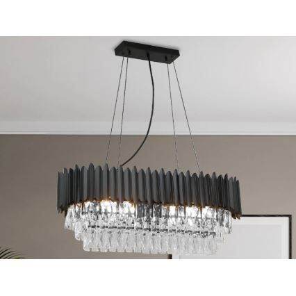 Brilagi - Kaabliga rippuv lühter CARLOS 10xE14/40W/230V