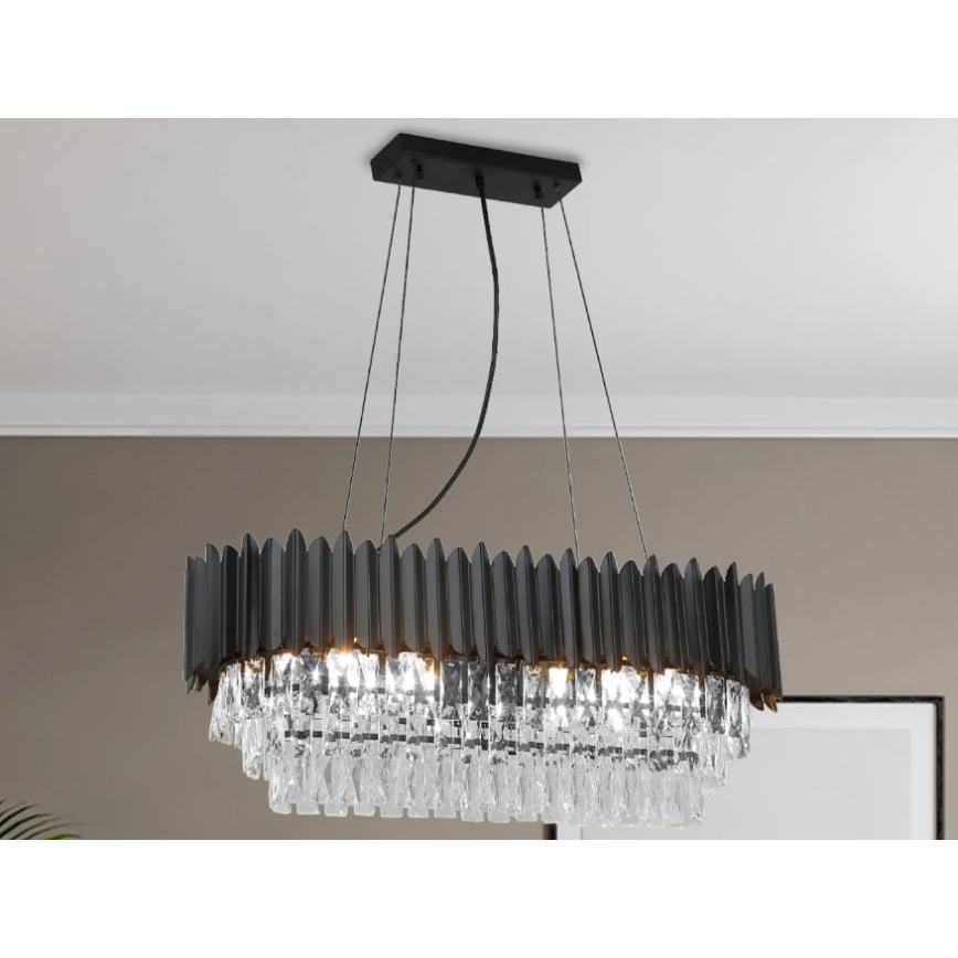 Brilagi - Kaabliga rippuv lühter CARLOS 10xE14/40W/230V