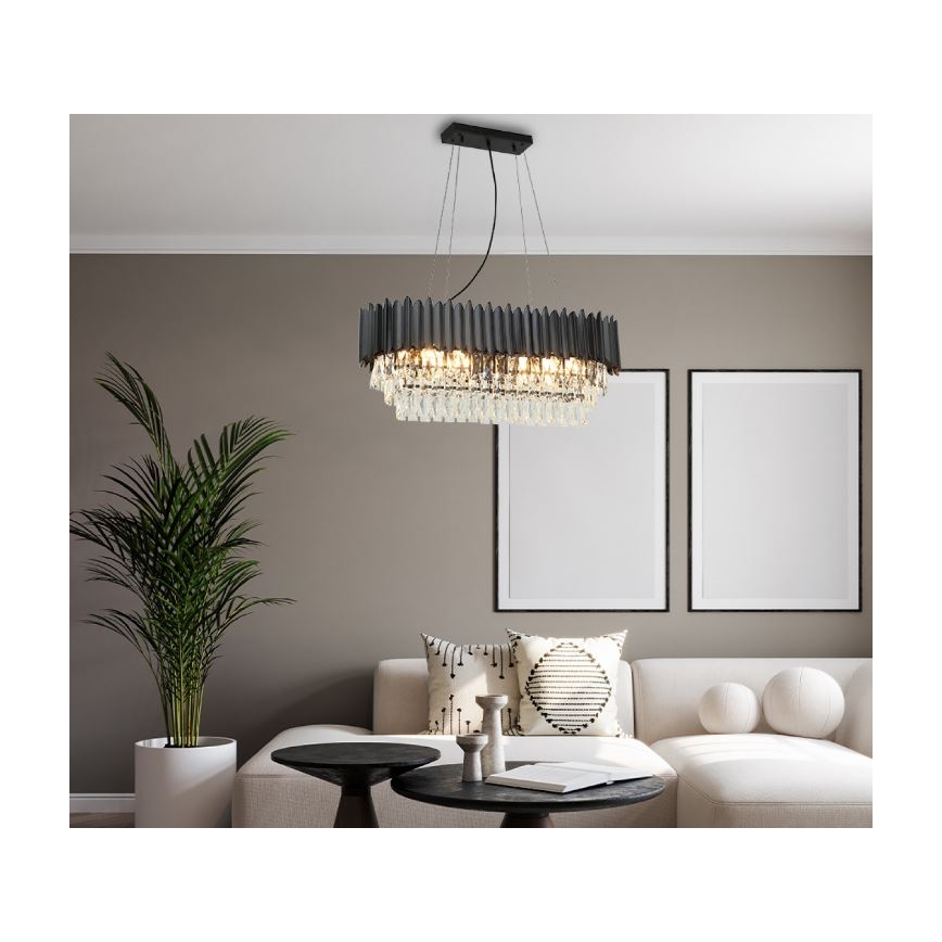Brilagi - Kaabliga rippuv lühter CARLOS 10xE14/40W/230V