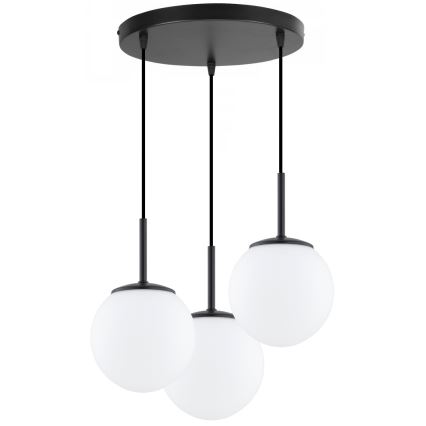 BRILAGI - kaabliga rippuv lühter MILO 3xE27/60W/230V must