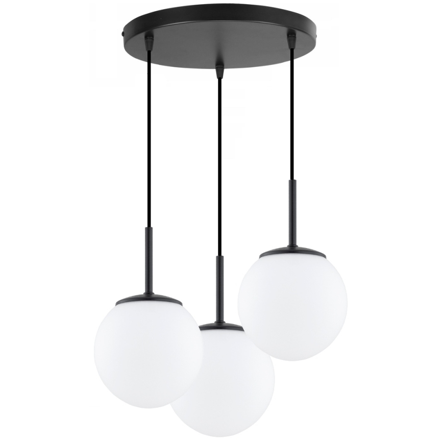 BRILAGI - kaabliga rippuv lühter MILO 3xE27/60W/230V must